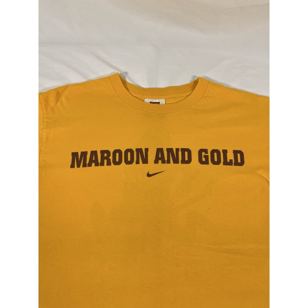 Arizona State Sun Devils Nike Team Maroon And Gold T-Shirt Yellow Men's Small
